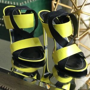 100% Authentic Balenciaga Neon Yellow Heels